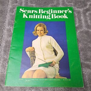 Sears Beginner's Knitting Book 1970 SEARS ROEBUCK CO vtg 60s mod style HTF